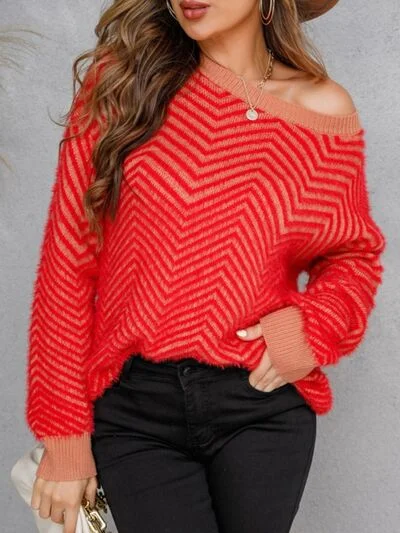 striped-round-neck-dropped-shoulder-sweater-11