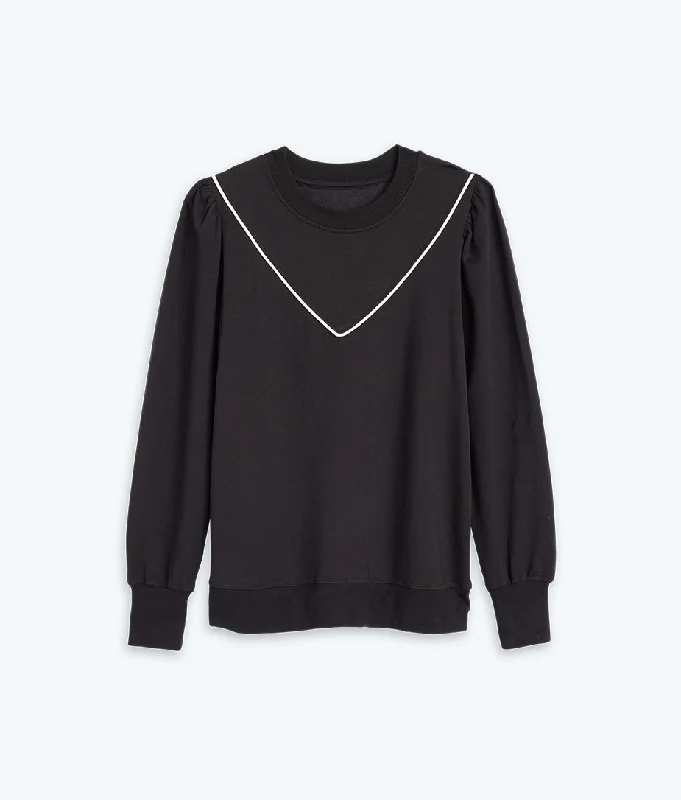 the-softest-french-terry-contrast-puff-sleeve-pullover-in-sea-urchin-white-sand