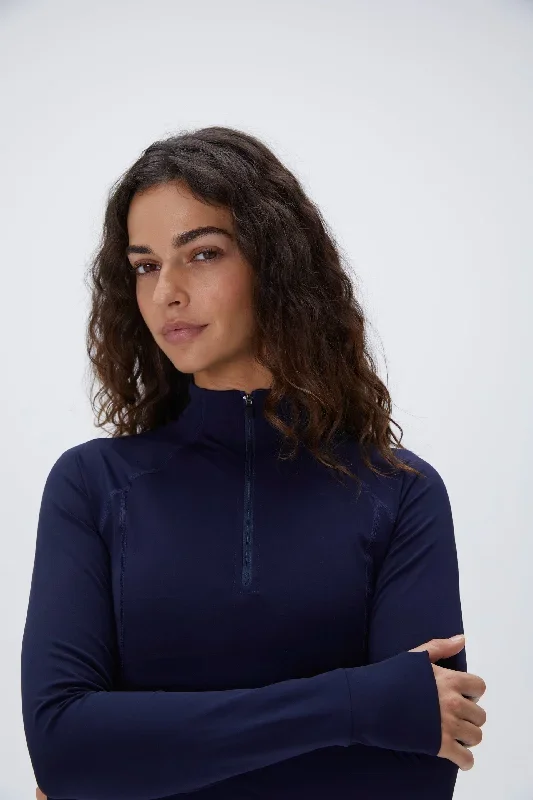 ultimate-long-sleeve-quarter-zip-top-navy-blue