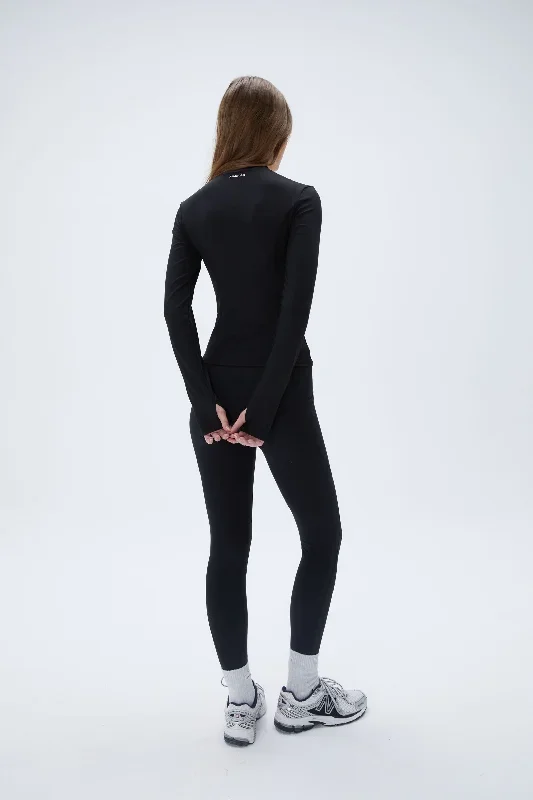 ultraform-mock-neck-long-sleeve-top-black