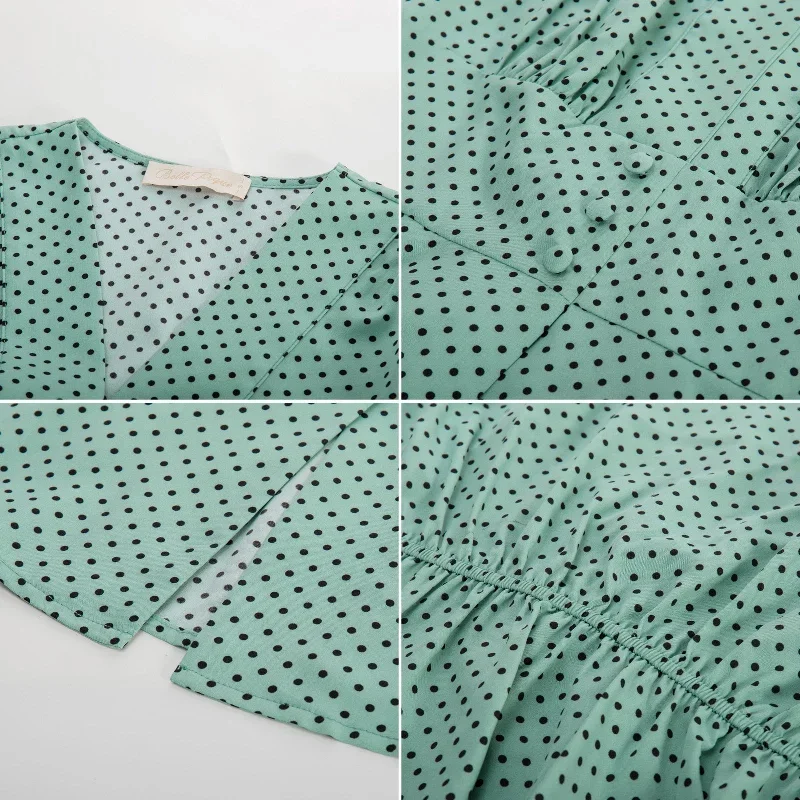 vintage-polka-dot-patterns-sleeveless-blouse-peplum-top-retro-blouses