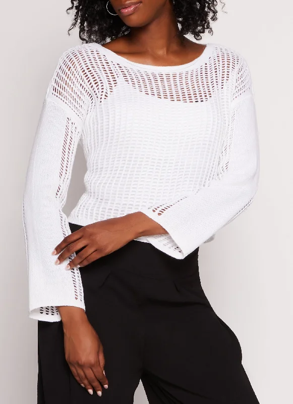 Crochet Boat Neck Top