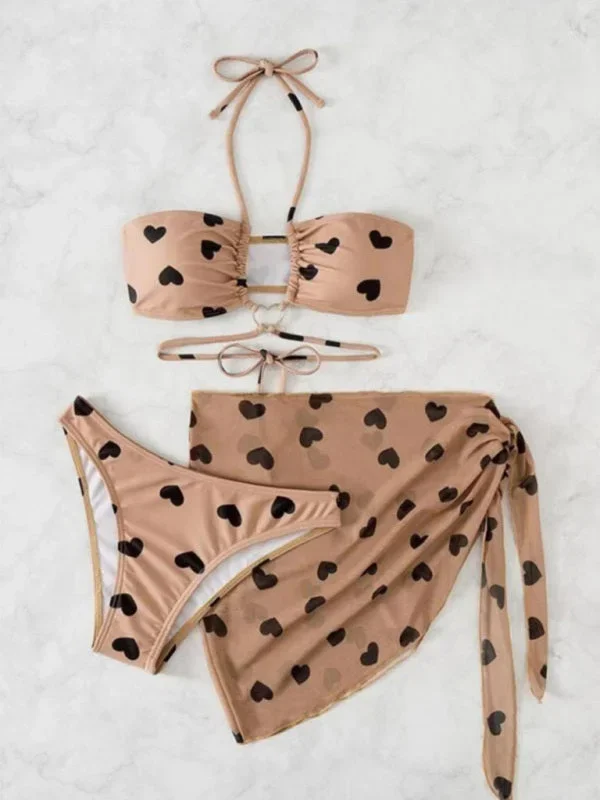 womens-heart-print-three-piece-bikini-set