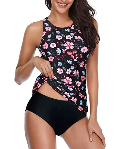 black and pink floral5