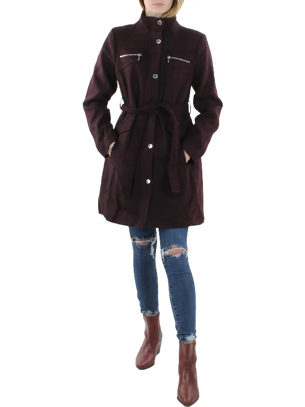 Womens Warm Midi Wool Coat